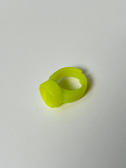 Bague verte en silicone