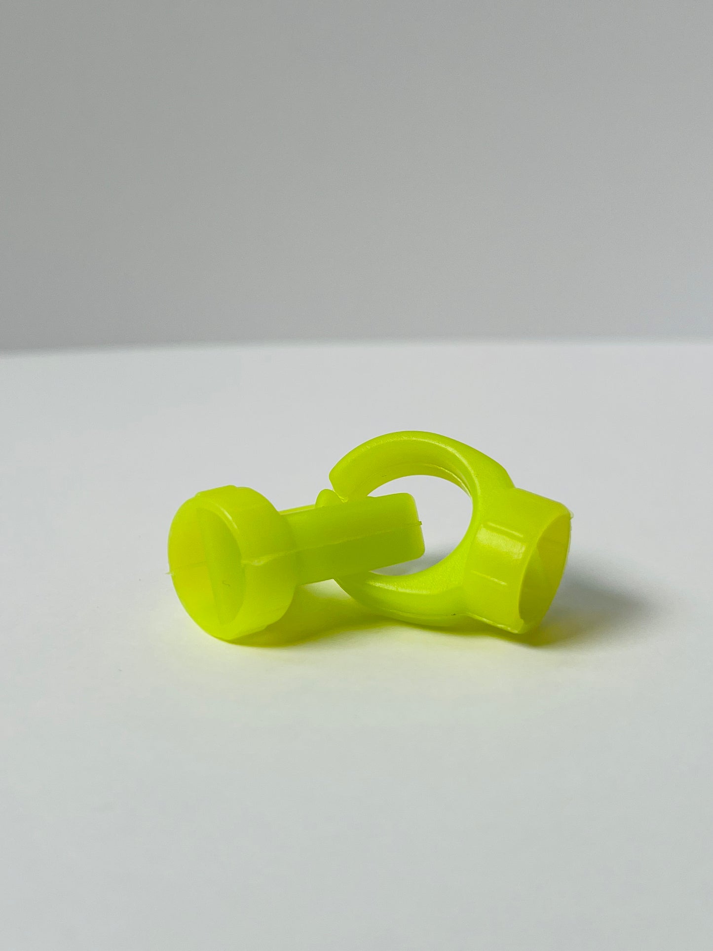 Bague verte en silicone